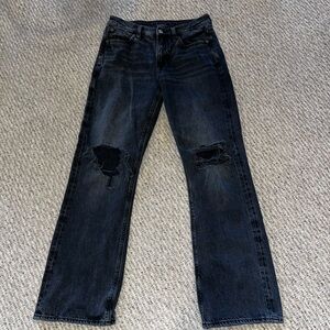 Women’s American Eagle Black 90’s Bootcut Jeans Size 2 SHORT